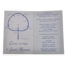 Livre Saint Rosaire Pape François 6,5x9,5cm IT