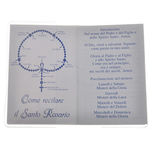 Rosary Leaflet Pope Francis image 6,5x9,5cm 2