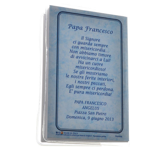 Rosary Leaflet Pope Francis image 6,5x9,5cm 5