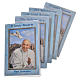 Rosary Leaflet Pope Francis image 6,5x9,5cm s1