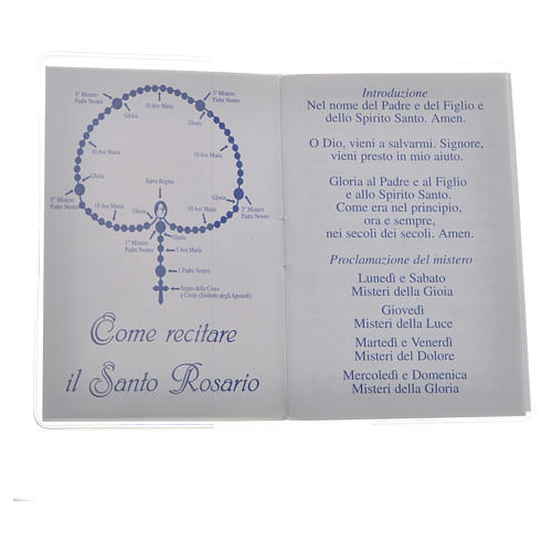 Rosary Leaflet St John Paul II image 6,5x9,5cm 2