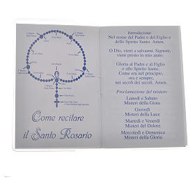 Librito Santo Rosario 6,5 x 9,5 cm San Juan Pablo II