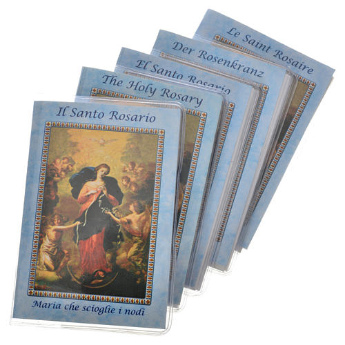 Rosary Leaflet Mary Undoer of Knots image 6,5x9,5cm 1