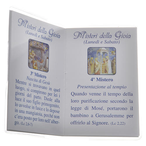 Rosary Leaflet Mary Undoer of Knots image 6,5x9,5cm 3