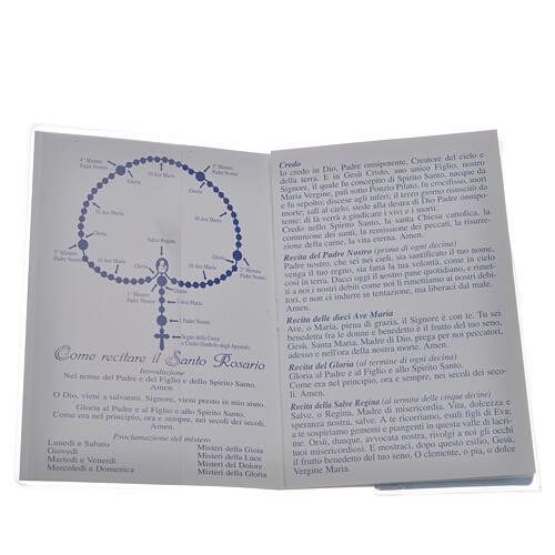Pope Francis rosary booklet and rosary 2