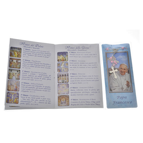 Pope Francis rosary booklet and rosary 3