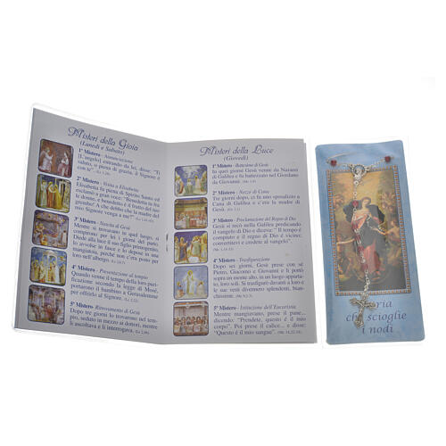 Rosary booklet Our Lady Unties Knots and rosary 2