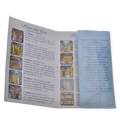 Rosary booklet Our Lady Unties Knots and rosary 3