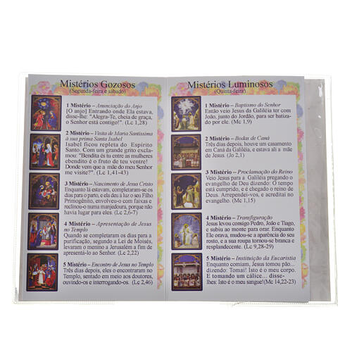 Booklet with rosary O Santo Rosario PORTUGUESE 3