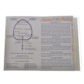 Rosary leaflet in EN or FR with rosary