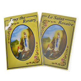 Livre avec chapelet Le Saint Rosaire ANGLAIS et FRANCAIS