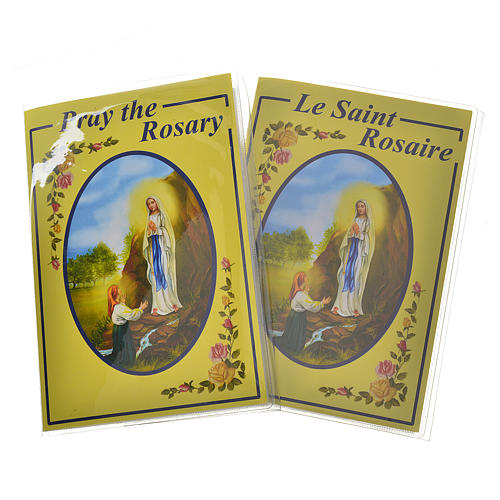 Livre avec chapelet Le Saint Rosaire ANGLAIS et FRANCAIS 1