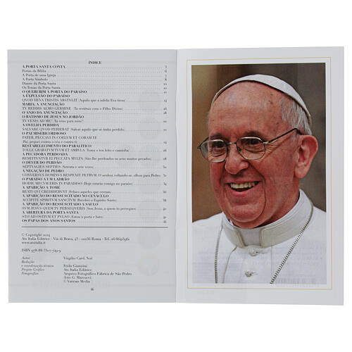 Libretto Porta Santa Giubileo 2025 con rosario 5 mm - LINGUA PORTOGHESE 3