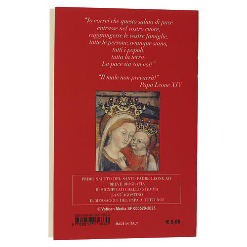 Livre « PAPE LÉON XIV - La paix soit avec vous ! » avec chapelet, ITALIEN 6