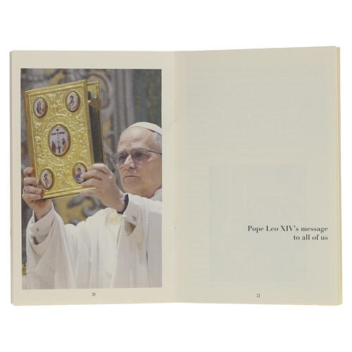 Buch mit Rosenkranz, Papst Leo XIV. „Der Friede sei mit euch!“ – ENGLISCHE SPRACHE 3