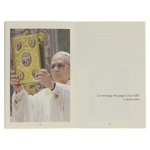 Buch mit Rosenkranz, Papst Leo XIV. „Der Friede sei mit euch!“ – FRANZÖSISCHE SPRACHE 3