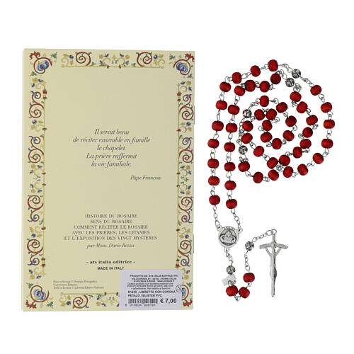 Buch „Der Rosenkranz“, Papst Leo XIV und Duftrosenkranz mit Holzperlen – FRANZÖSISCHE SPRACHE 3
