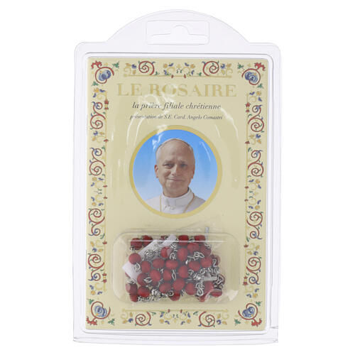 Buch „Der Rosenkranz“, Papst Leo XIV und Duftrosenkranz mit Holzperlen – FRANZÖSISCHE SPRACHE 4