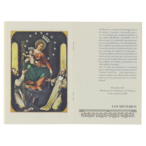 Buch „Der Rosenkranz“, Papst Leo XIV und Duftrosenkranz mit Holzperlen – SPANISCHE SPRACHE 2