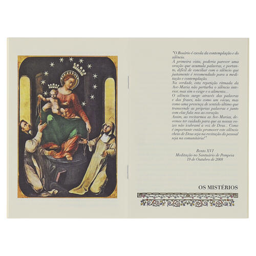 Buch „Der Rosenkranz“, Papst Leo XIV und Duftrosenkranz mit Holzperlen – PORTUGIESISCHE SPRACHE 2