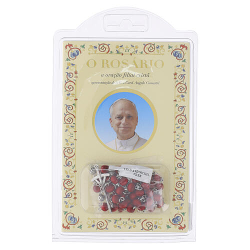 Buch „Der Rosenkranz“, Papst Leo XIV und Duftrosenkranz mit Holzperlen – PORTUGIESISCHE SPRACHE 4