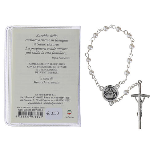 Büchlein „Der Heilige Rosenkranz“, Papst Leo XIV, mit Glasrosenkranz – ITALIENISCHE SPRACHE 4