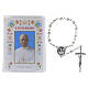 The Holy Rosary Booklet Pope Leo XIV with Glass Rosary, ITALIAN LANGUAGE s1