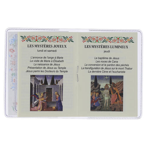 The Holy Rosary Booklet Pope Leo XIV with Glass Rosary, FRENCH LANGUAGE 3