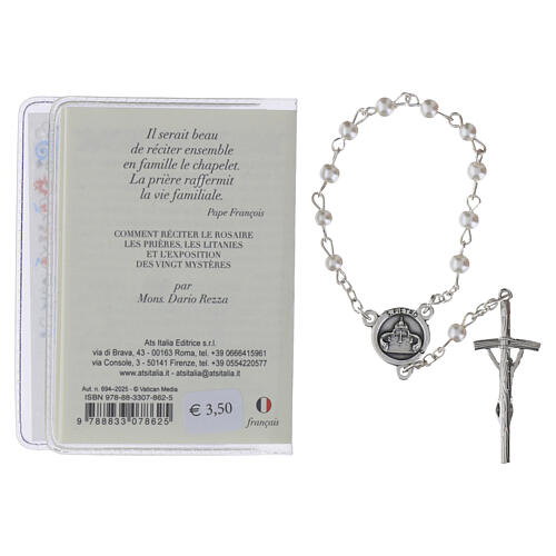 The Holy Rosary Booklet Pope Leo XIV with Glass Rosary, FRENCH LANGUAGE 4