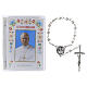 The Holy Rosary Booklet Pope Leo XIV with Glass Rosary, FRENCH LANGUAGE s1