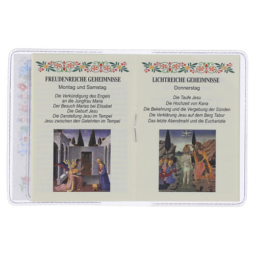 The Holy Rosary Booklet Pope Leo XIV with Glass Rosary, GERMAN LANGUAGE 3