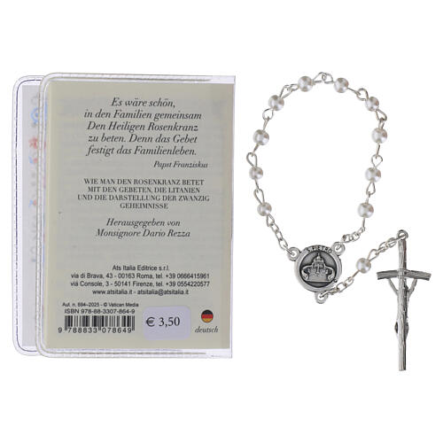 The Holy Rosary Booklet Pope Leo XIV with Glass Rosary, GERMAN LANGUAGE 4