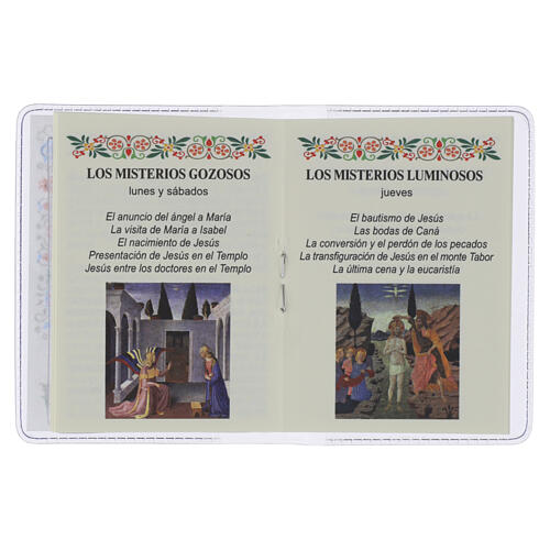 Büchlein „Der Heilige Rosenkranz“, Papst Leo XIV, mit Glasrosenkranz – SPANISCHE SPRACHE 3