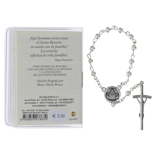 Büchlein „Der Heilige Rosenkranz“, Papst Leo XIV, mit Glasrosenkranz – SPANISCHE SPRACHE 4