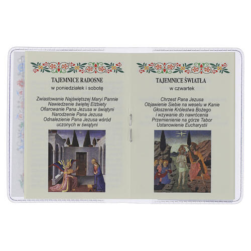 The Holy Rosary Booklet Pope Leo XIV with Glass Rosary, POLISH LANGUAGE 3