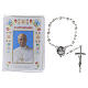 The Holy Rosary Booklet Pope Leo XIV with Glass Rosary, PORTUGUESE s1