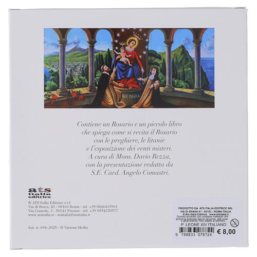 Book: Pope Leo XIV's "The Holy Rosary" with glass rosary, ITALIAN 5