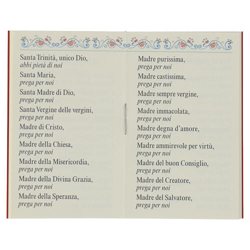 Livro "O Santo Rosário" Papa Leão XIV com terço em vidro, ITALIANO 3