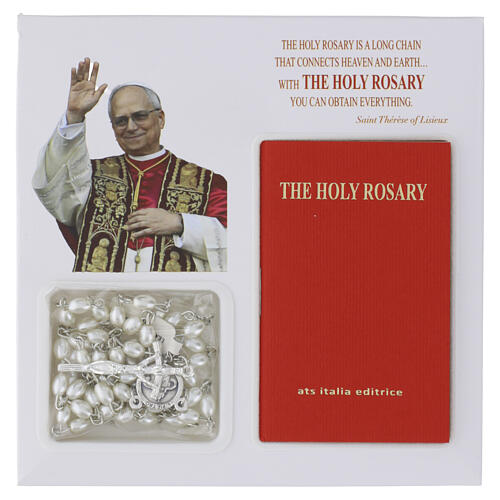 Libro Il santo Rosario Papa Leone XIV rosario in vetro - LINGUA INGLESE 2