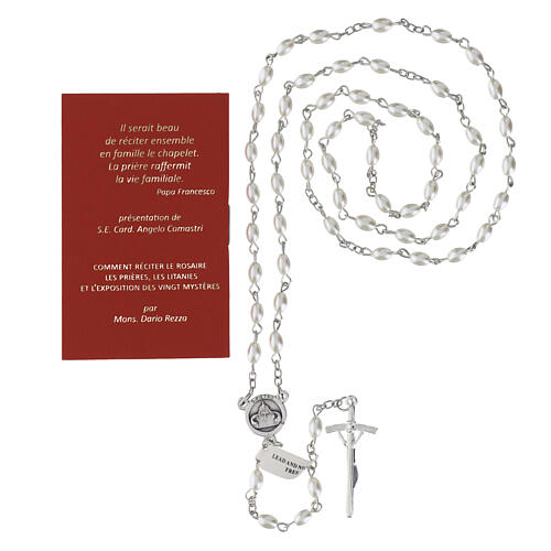 Book: Pope Leo XIV's "The Holy Rosary" with glass rosary, FRENCH 4