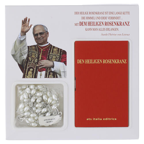 Buch „Der Heilige Rosenkranz“, Papst Leo XIV. und Glasrosenkranz – DEUTSCHE SPRACHE 2