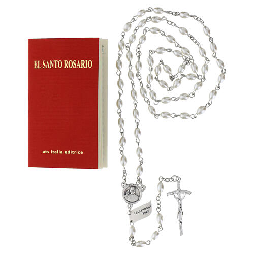 Buch „Der Heilige Rosenkranz“, Papst Leo XIV und Glasrosenkranz – SPANISCHE SPRACHE 2