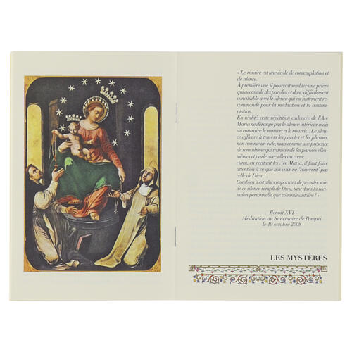 Libro Il rosario con San Francesco carta pergamena rosario legno - LINGUA FRANCESE 2