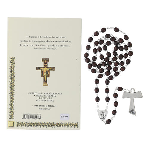Libretto San Francesco rosario in legno e Tau - LINGUA ITALIANA 3