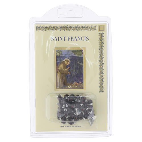 "Saint Francis" booklet with wooden rosary and Tau cross - ENGLISH LANGUAGE 4