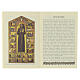 Saint Francis booklet with wooden Tau cross rosary, FRENCH LANGUAGE s2