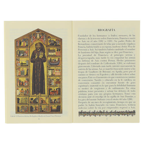 Livret Saint François chapelet en bois et Tau ESPAGNOL 2