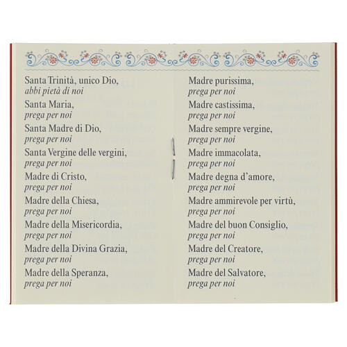 Livro com terço de vidro "O Santo Rosário" São Francisco ITALIANO 3