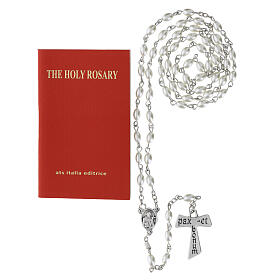 Booklet with glass rosary: "The Holy Rosary" of St Francis, ENGLISH