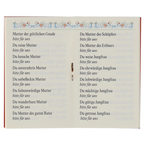 Livret avec chapelet en verre « Le Saint Rosaire » Saint François ALLEMAND 3